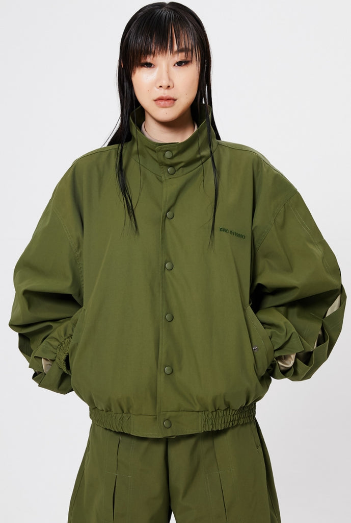 イーエスシースタジオ(ESC STUDIO)    Slit blouson (khaki)