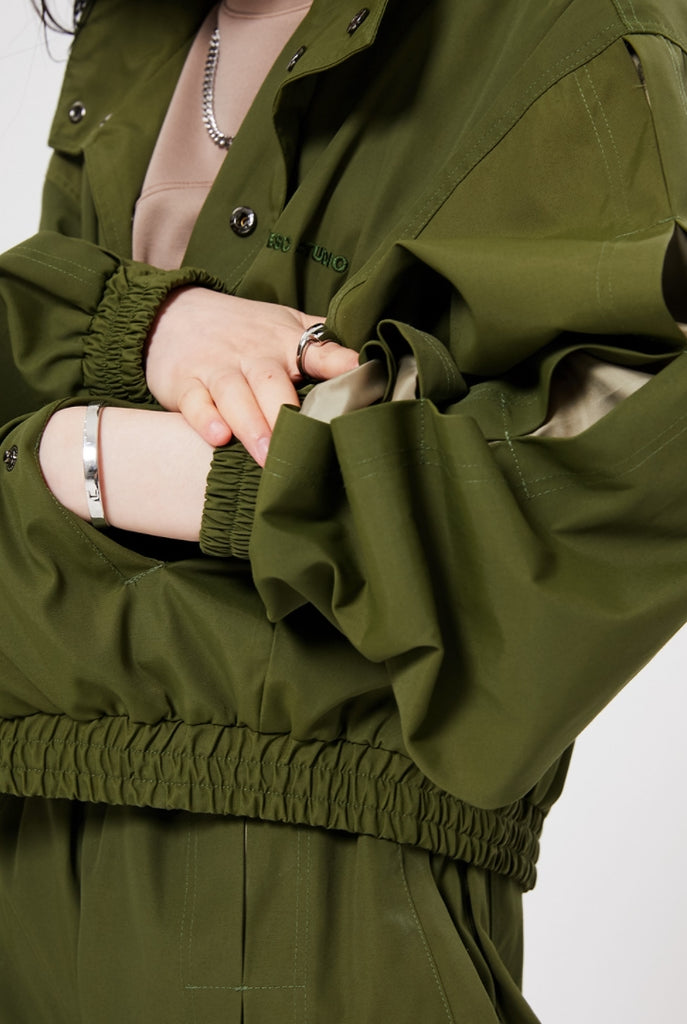 イーエスシースタジオ(ESC STUDIO)    Slit blouson (khaki)