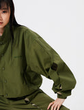 イーエスシースタジオ(ESC STUDIO)    Slit blouson (khaki)
