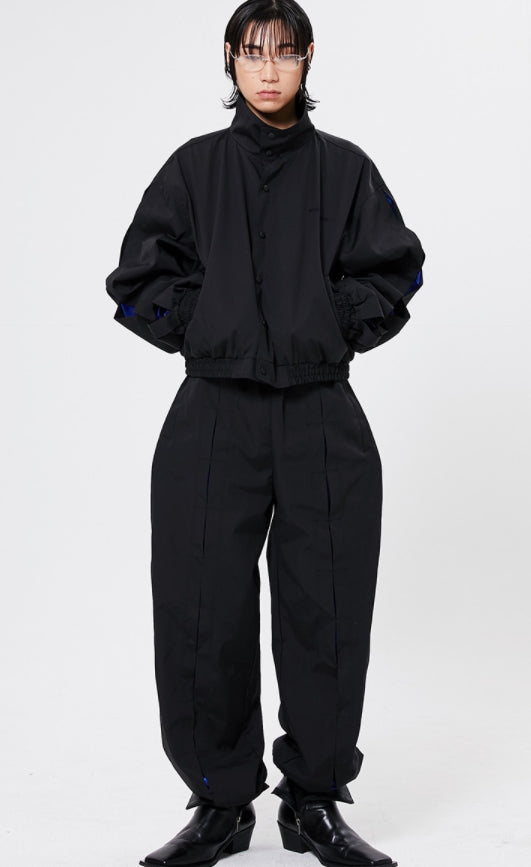 イーエスシースタジオ(ESC STUDIO)   Slit blouson (black)