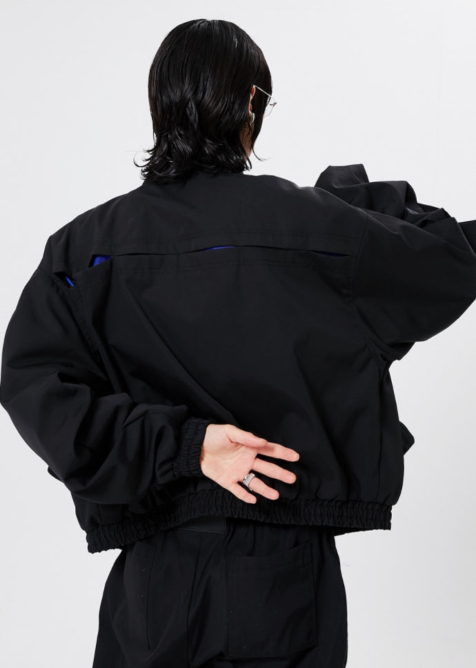 イーエスシースタジオ(ESC STUDIO)   Slit blouson (black)