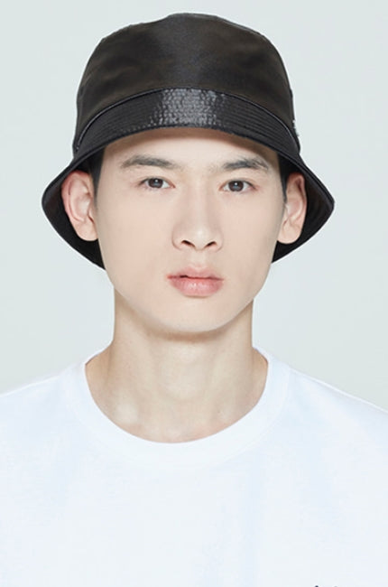 ロマンティッククラウン(ROMANTIC CROWN) LAUREL LOGO BUCKET HAT_BLACK