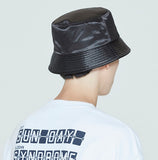 ロマンティッククラウン(ROMANTIC CROWN) LAUREL LOGO BUCKET HAT_BLACK