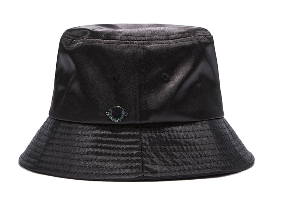 ロマンティッククラウン(ROMANTIC CROWN) LAUREL LOGO BUCKET HAT_BLACK