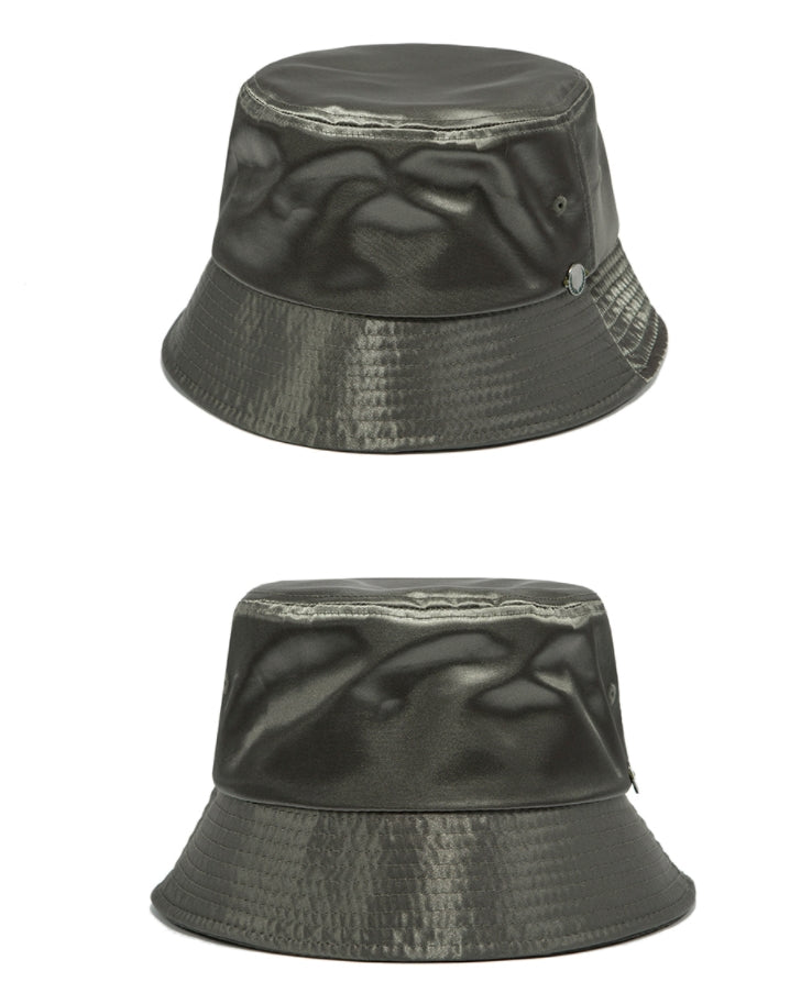 ロマンティッククラウン(ROMANTIC CROWN) LAUREL LOGO BUCKET HAT_KHAKI