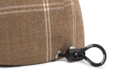 ベドインベド(BADINBAD) PLAIN LOGO CHECK CAP_BROWN