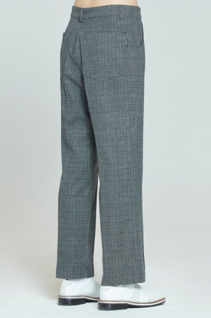 ロマンティッククラウン(ROMANTIC CROWN) PLAID CHECK PANTS_CHARCOAL