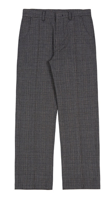 ロマンティッククラウン(ROMANTIC CROWN) PLAID CHECK PANTS_CHARCOAL