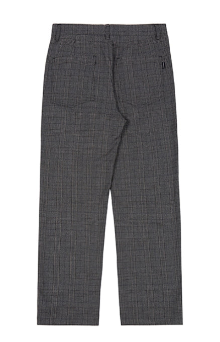 ロマンティッククラウン(ROMANTIC CROWN) PLAID CHECK PANTS_CHARCOAL