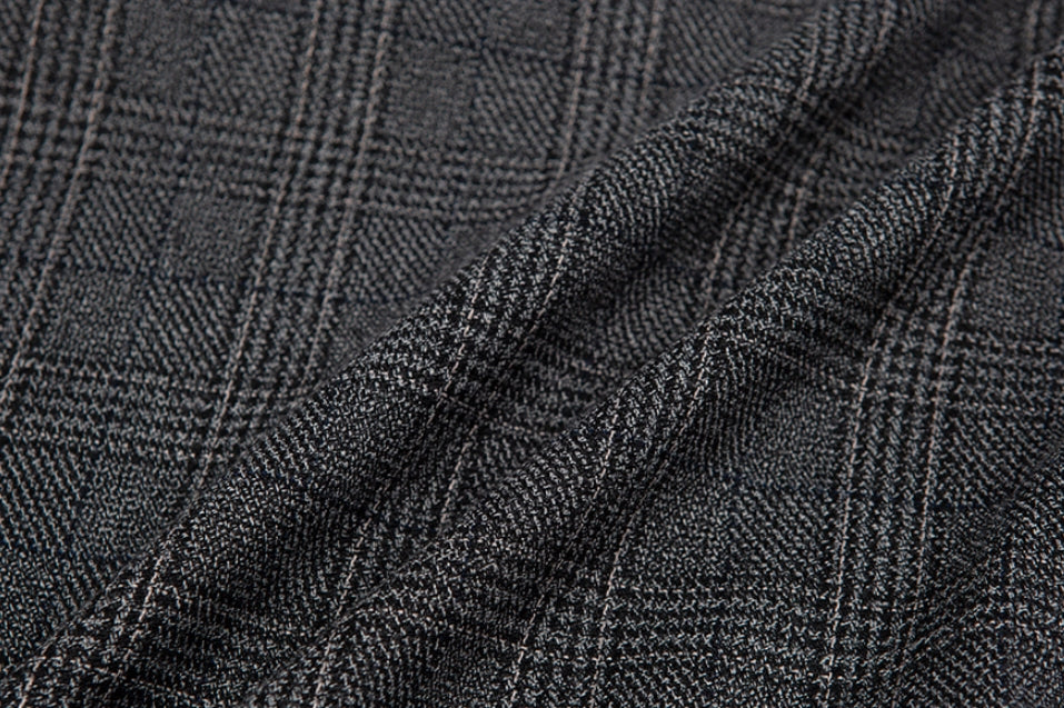 ロマンティッククラウン(ROMANTIC CROWN) PLAID CHECK PANTS_CHARCOAL