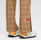 ベドインベド(BADINBAD)  CUT OPEN CHECK PANTS_BROWN