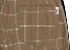 ベドインベド(BADINBAD)  CUT OPEN CHECK PANTS_BROWN