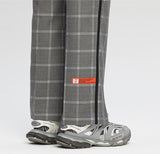 ベドインベド(BADINBAD)  CUT OPEN CHECK PANTS_GREY
