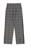 ベドインベド(BADINBAD)  CUT OPEN CHECK PANTS_GREY