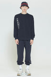 ロマンティッククラウン(ROMANTIC CROWN) MODERN LAUREL LOGO SWEATSHIRT_NAVY