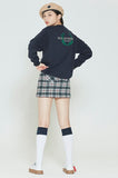 ロマンティッククラウン(ROMANTIC CROWN) MODERN LAUREL LOGO SWEATSHIRT_NAVY