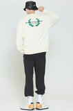 ロマンティッククラウン(ROMANTIC CROWN) MODERN LAUREL LOGO SWEATSHIRT_OATMEAL