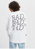 ベドインベド(BADINBAD) SERIF FONT LONG SLEEVE_WHITE