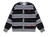 ベドインベド(BADINBAD)   STRIPED KNITTED CARDIGAN_GREY