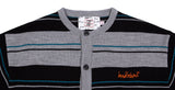 ベドインベド(BADINBAD)   STRIPED KNITTED CARDIGAN_GREY