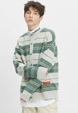 ベドインベド(BADINBAD)  STRIPED KNITTED CARDIGAN_MELANGE IVORY