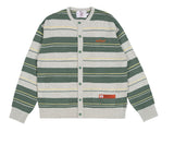ベドインベド(BADINBAD)  STRIPED KNITTED CARDIGAN_MELANGE IVORY