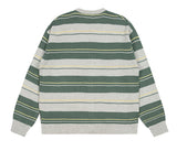 ベドインベド(BADINBAD)  STRIPED KNITTED CARDIGAN_MELANGE IVORY