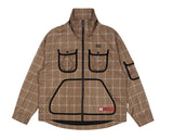 ベドインベド(BADINBAD)  ICONIC CHECK JACKET_BROWN