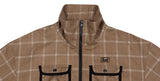 ベドインベド(BADINBAD)  ICONIC CHECK JACKET_BROWN