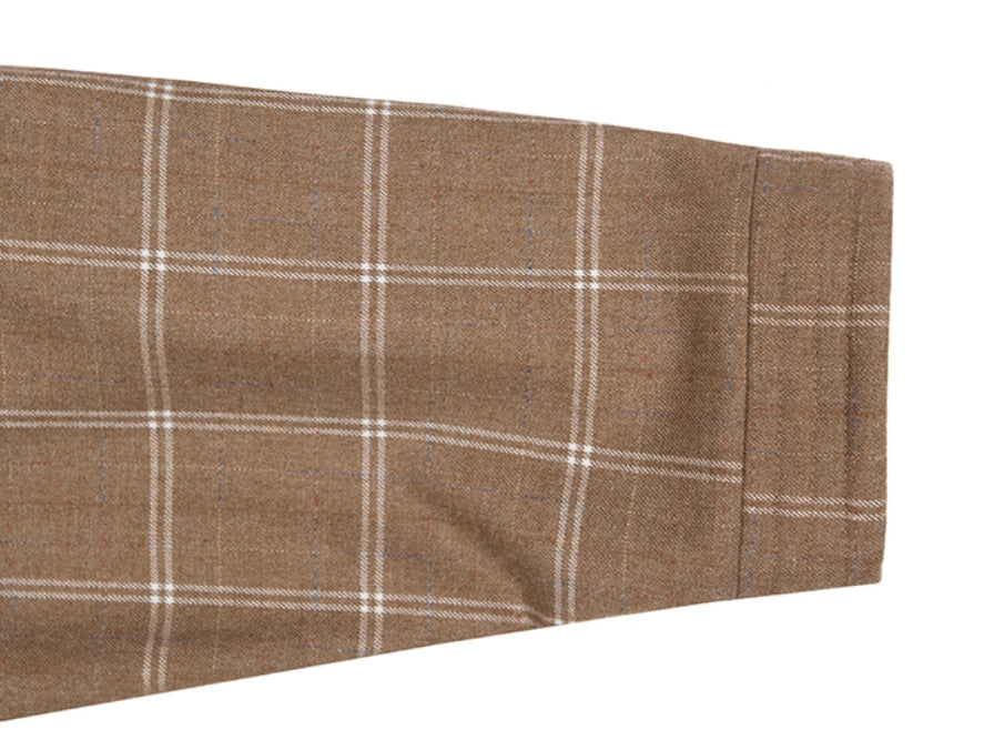 ベドインベド(BADINBAD)  ICONIC CHECK JACKET_BROWN