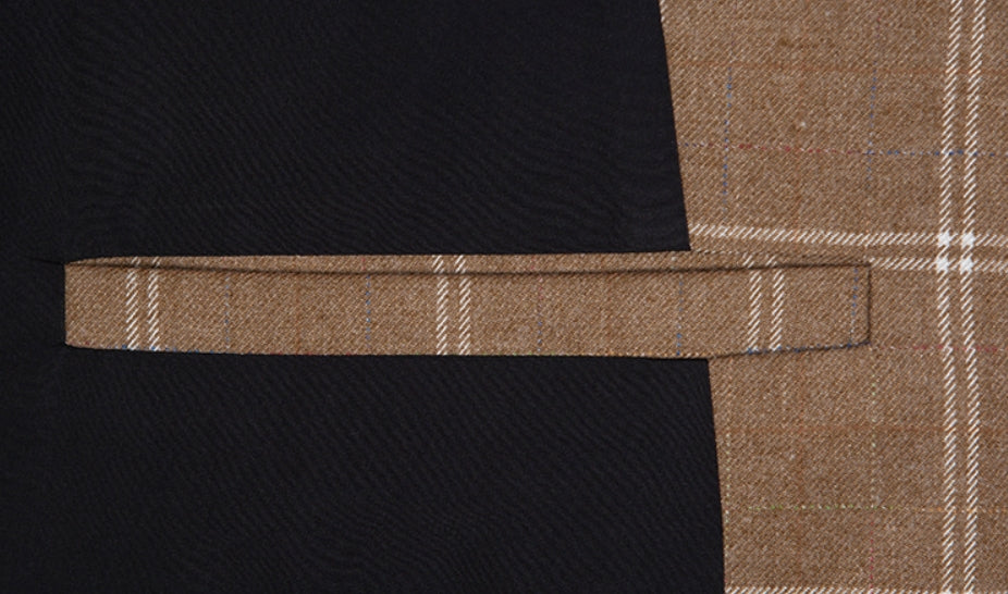 ベドインベド(BADINBAD)  ICONIC CHECK JACKET_BROWN