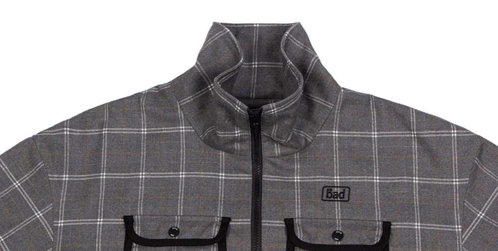 ベドインベド(BADINBAD) ICONIC CHECK JACKET_GREY