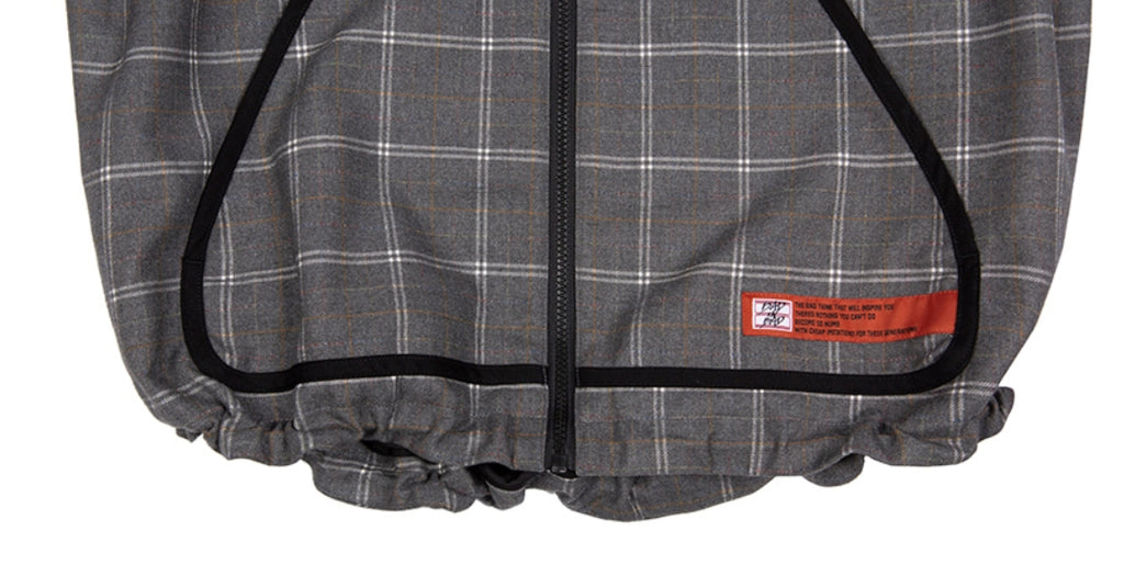 ベドインベド(BADINBAD) ICONIC CHECK JACKET_GREY