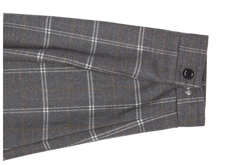 ベドインベド(BADINBAD) ICONIC CHECK JACKET_GREY