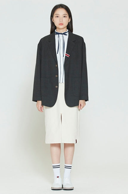 ロマンティッククラウン(ROMANTIC CROWN) PLAID CHECK JACKET_GREEN