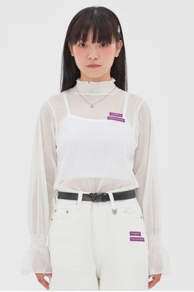 TARGETTO(ターゲット) FRILL LACE TURTLENECK_WHITE