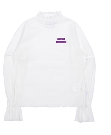 TARGETTO(ターゲット) FRILL LACE TURTLENECK_WHITE