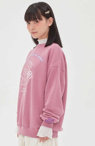 TARGETTO(ターゲット) DIARY CLUB SWEAT SHIRT_DARK PINK