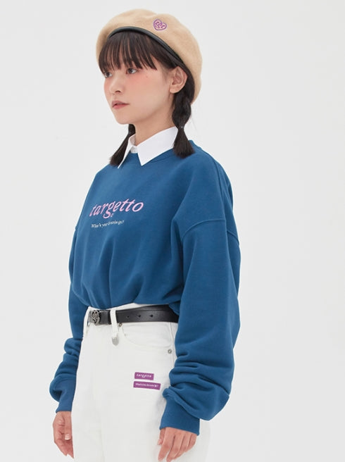 TARGETTO(ターゲット) NEO LOGO SWEAT SHIRT_DARK INDIGO