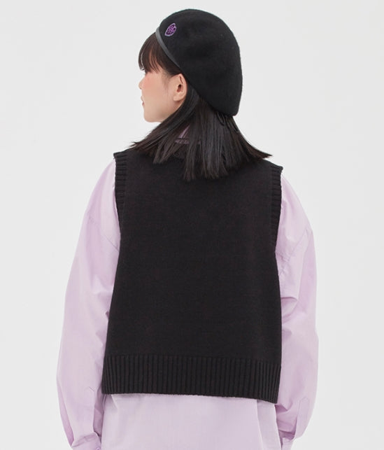 TARGETTO(ターゲット)  SCASI KNIT VEST_BLACK