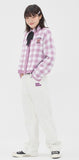 TARGETTO(ターゲット) GINGHAM CHECK CARDIGAN_LIGHT PURPLE