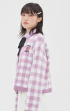 TARGETTO(ターゲット) GINGHAM CHECK CARDIGAN_LIGHT PURPLE