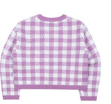 TARGETTO(ターゲット) GINGHAM CHECK CARDIGAN_LIGHT PURPLE