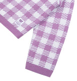 TARGETTO(ターゲット) GINGHAM CHECK CARDIGAN_LIGHT PURPLE