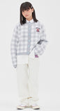 TARGETTO(ターゲット) GINGHAM CHECK CARDIGAN_LIGHT BLUE