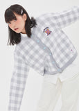 TARGETTO(ターゲット) GINGHAM CHECK CARDIGAN_LIGHT BLUE