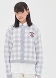 TARGETTO(ターゲット) GINGHAM CHECK CARDIGAN_LIGHT BLUE