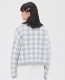 TARGETTO(ターゲット) GINGHAM CHECK CARDIGAN_LIGHT BLUE