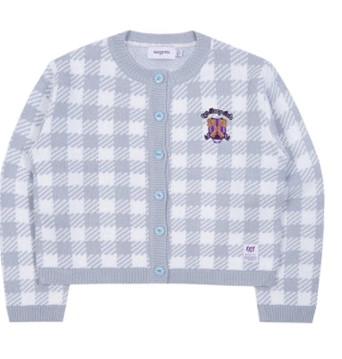 TARGETTO(ターゲット) GINGHAM CHECK CARDIGAN_LIGHT BLUE