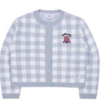 TARGETTO(ターゲット) GINGHAM CHECK CARDIGAN_LIGHT BLUE